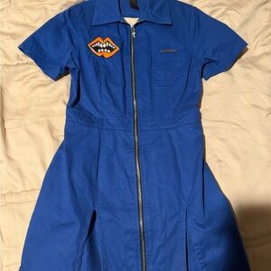 Chrome Hearts Blue Backless Dress